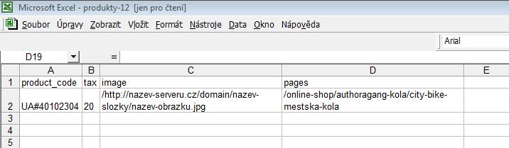 excel import obrázkov